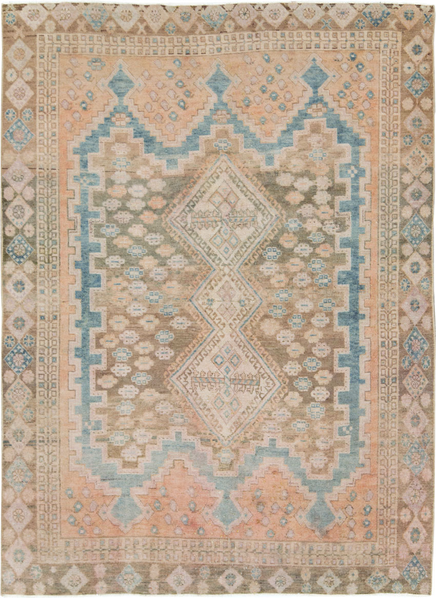 Vintage Persian Afshar Accent Rug, No.28846 - Galerie Shabab