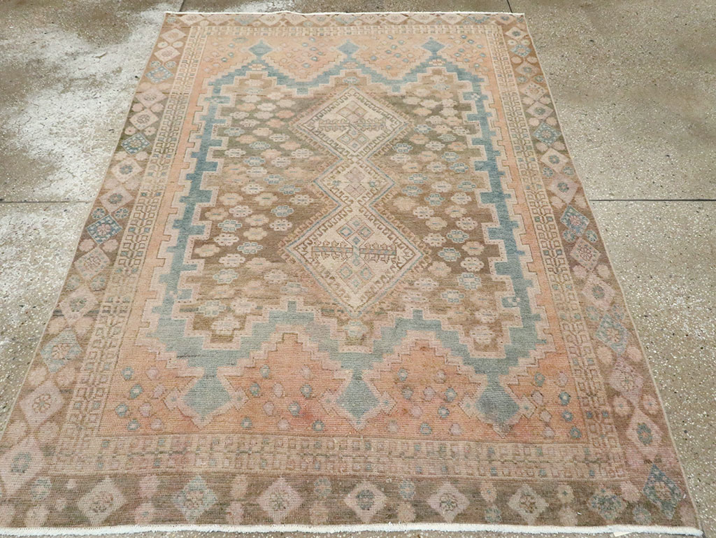 Vintage Persian Afshar Accent Rug, No.28846 - Galerie Shabab