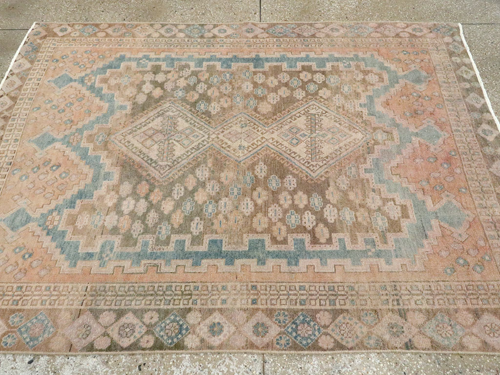 Vintage Persian Afshar Accent Rug, No.28846 - Galerie Shabab
