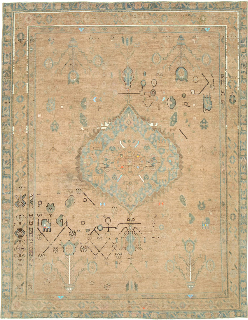 Vintage Persian Afshar Accent Rug, No.28849 - Galerie Shabab