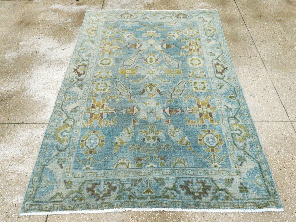 Vintage Persian Malayer Accent Rug, No.28850 - Galerie Shabab