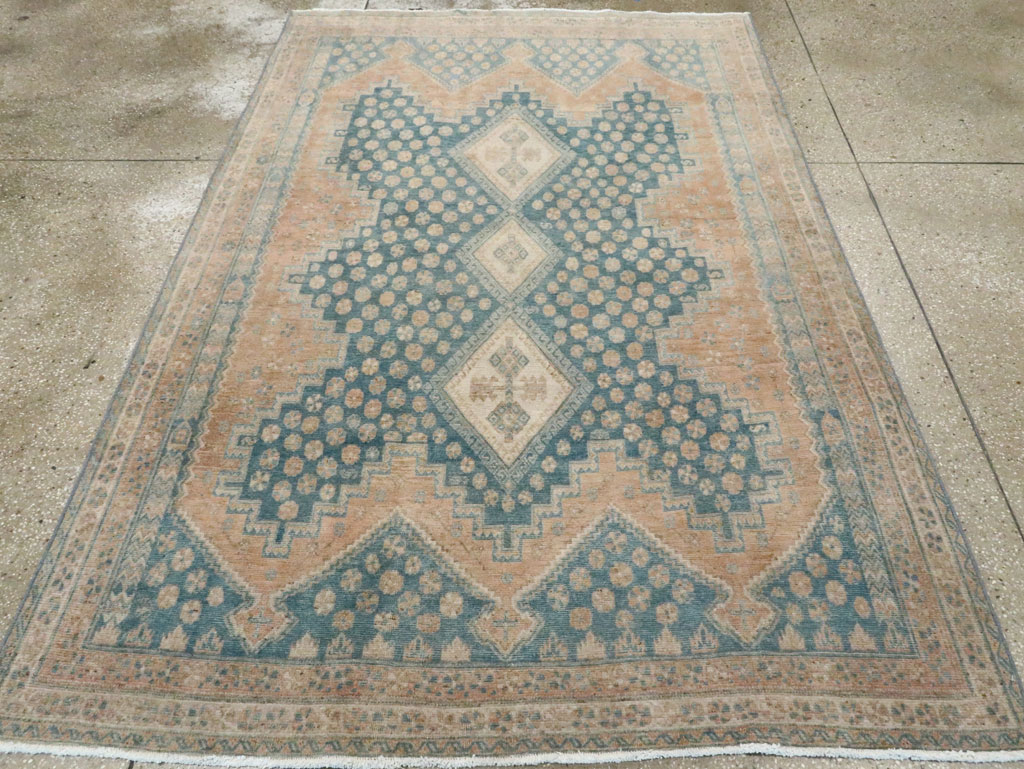 Vintage Persian Afshar Accent Rug, No.28851 - Galerie Shabab