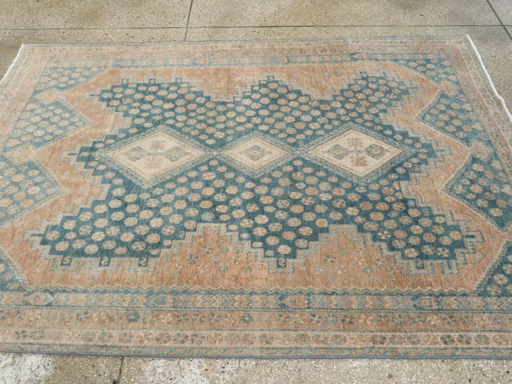Vintage Persian Afshar Accent Rug, No.28851 - Galerie Shabab