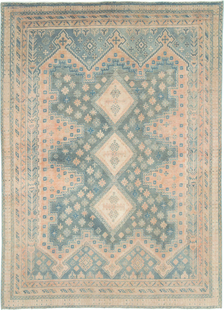 Vintage Persian Afshar Accent Rug, No.28858 - Galerie Shabab
