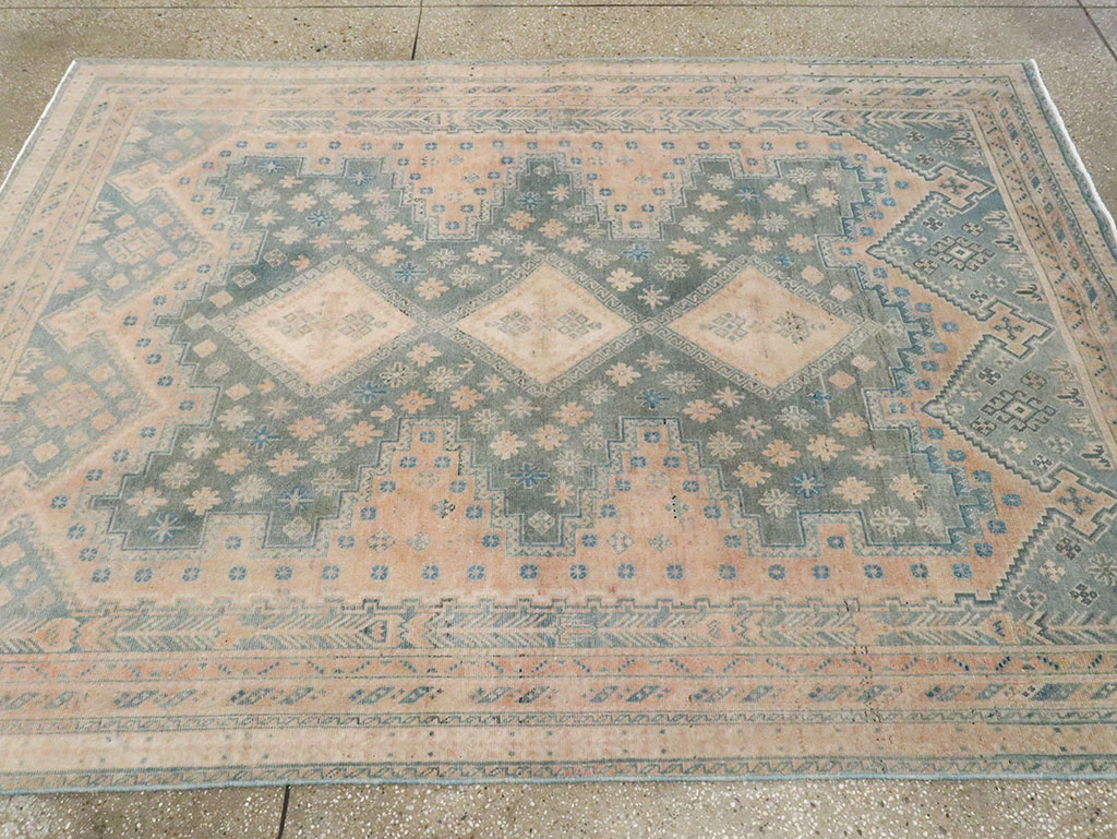 Vintage Persian Afshar Accent Rug, No.28858 - Galerie Shabab