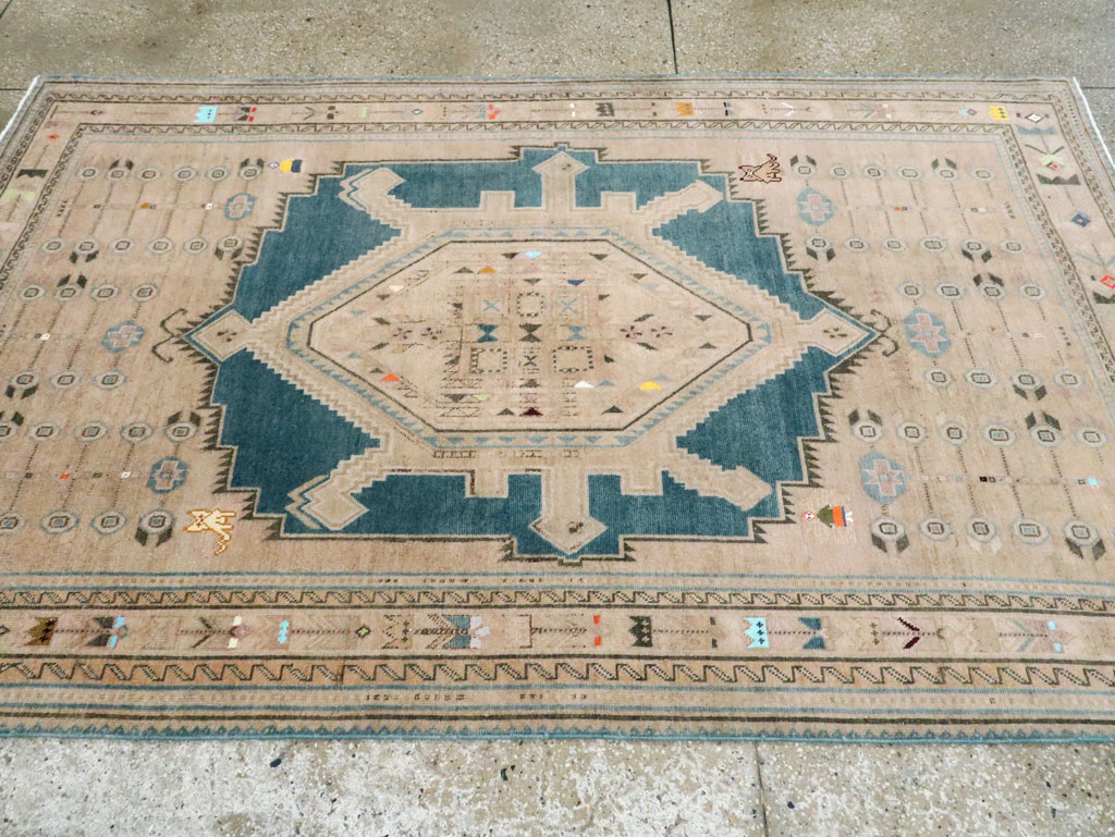 Vintage Persian Afshar Accent Rug, No.28860 - Galerie Shabab