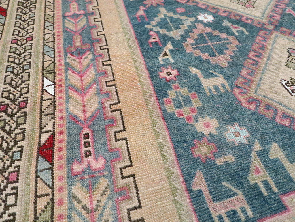 Vintage Persian Afshar Accent Rug, No.28862 - Galerie Shabab