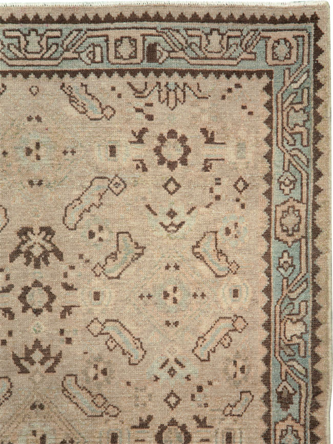 Vintage Persian Malayer Throw Rug, No.28866 - Galerie Shabab