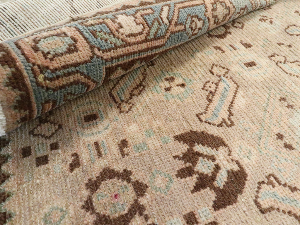 Vintage Persian Malayer Throw Rug, No.28866 - Galerie Shabab