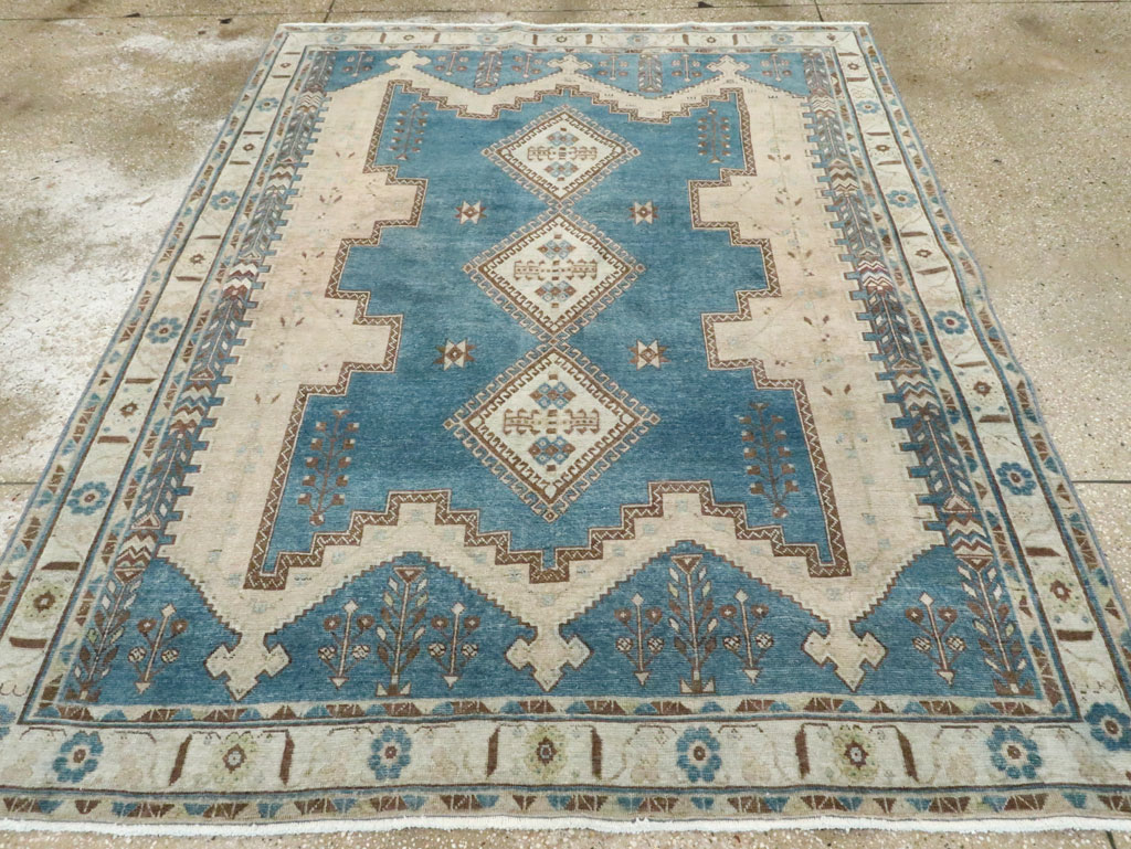 Vintage Persian Afshar Accent Rug, No.28867 - Galerie Shabab
