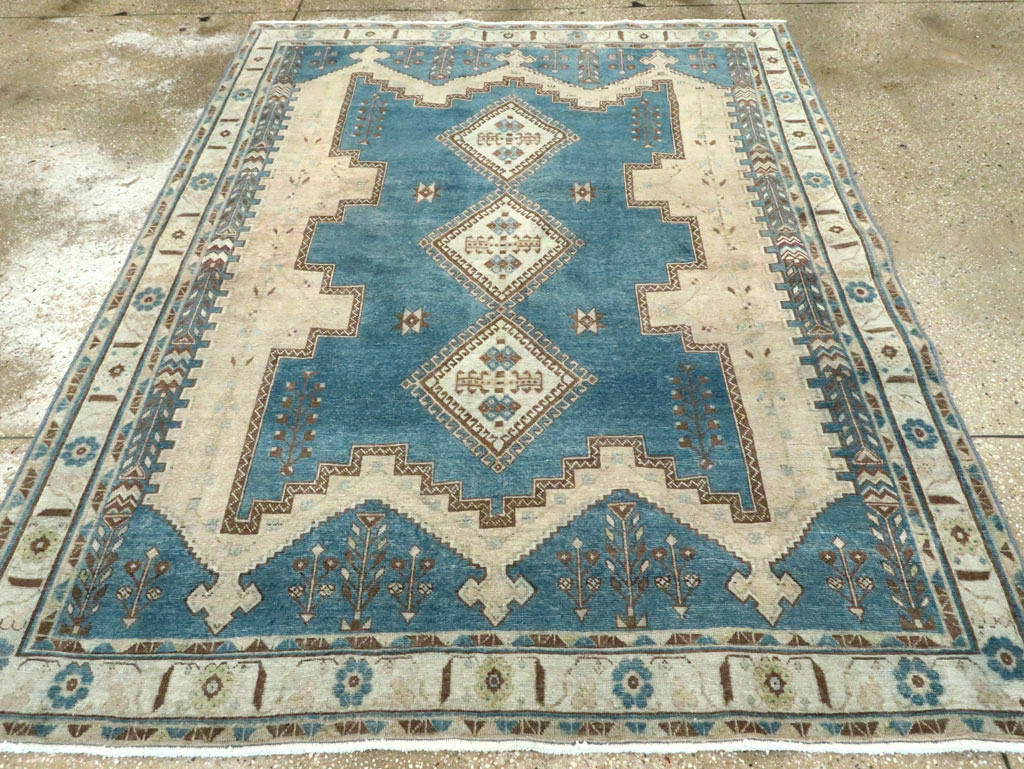 Vintage Persian Afshar Accent Rug, No.28867 - Galerie Shabab