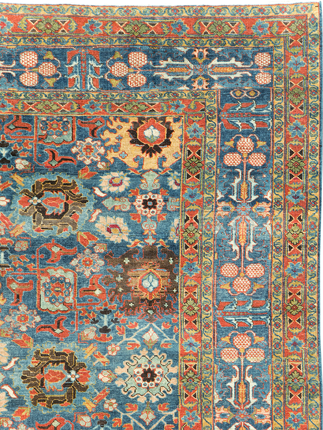 Antique Persian Tabriz Room Size Carpet, No.28872 - Galerie Shabab