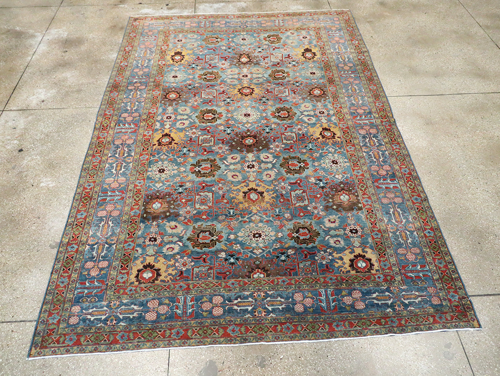 Antique Persian Tabriz Room Size Carpet, No.28872 - Galerie Shabab