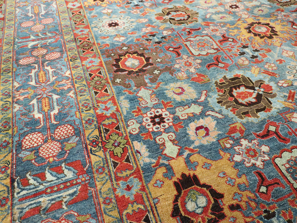 Antique Persian Tabriz Room Size Carpet, No.28872 - Galerie Shabab