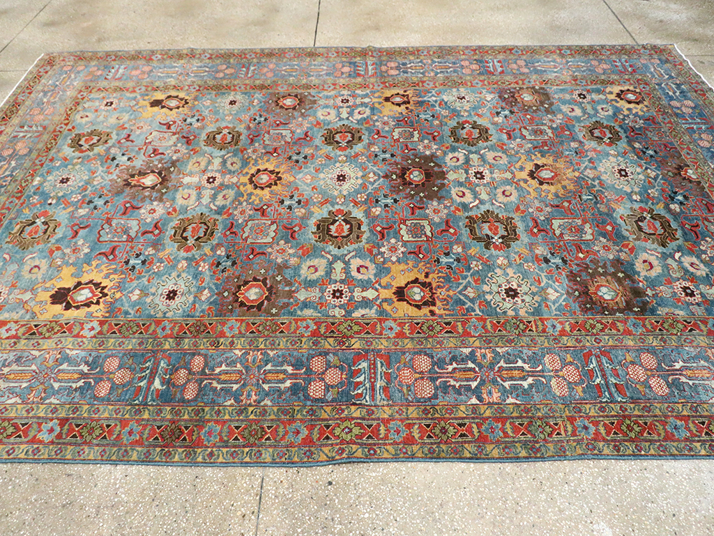 Antique Persian Tabriz Room Size Carpet, No.28872 - Galerie Shabab