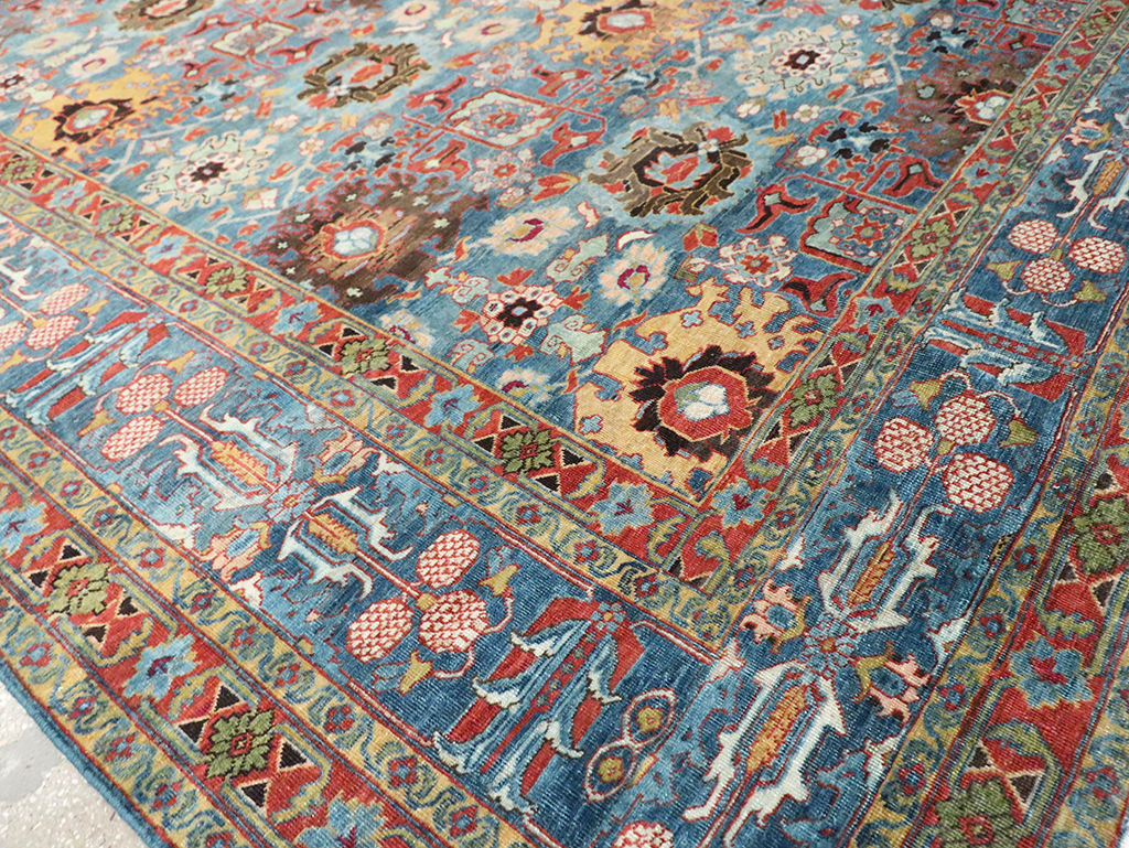 Antique Persian Tabriz Room Size Carpet, No.28872 - Galerie Shabab