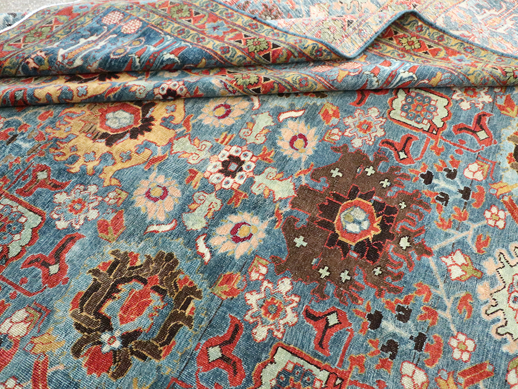 Antique Persian Tabriz Room Size Carpet, No.28872 - Galerie Shabab