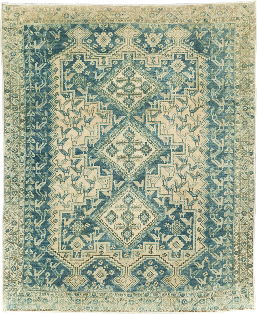 Vintage Persian Afshar Accent Rug, No.28874 - Galerie Shabab
