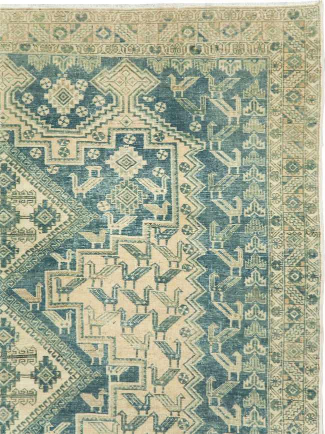 Vintage Persian Afshar Accent Rug, No.28874 - Galerie Shabab