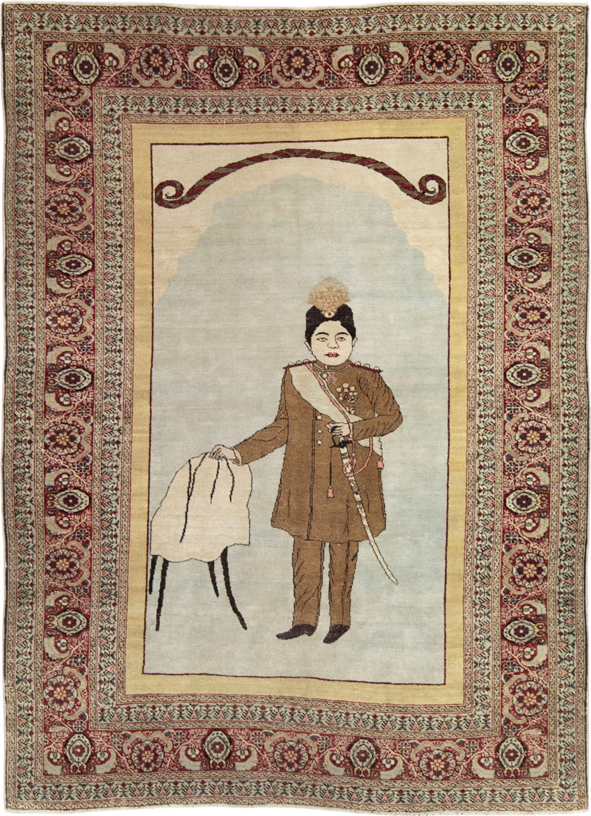 Antique Persian Tabriz Rug, No.28877 - Galerie Shabab