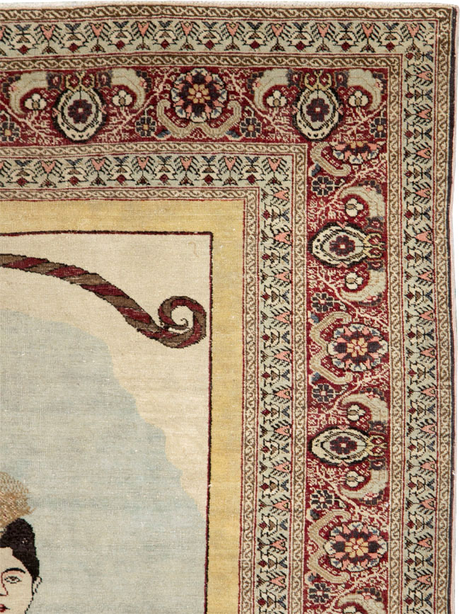 Antique Persian Tabriz Rug, No.28877 - Galerie Shabab