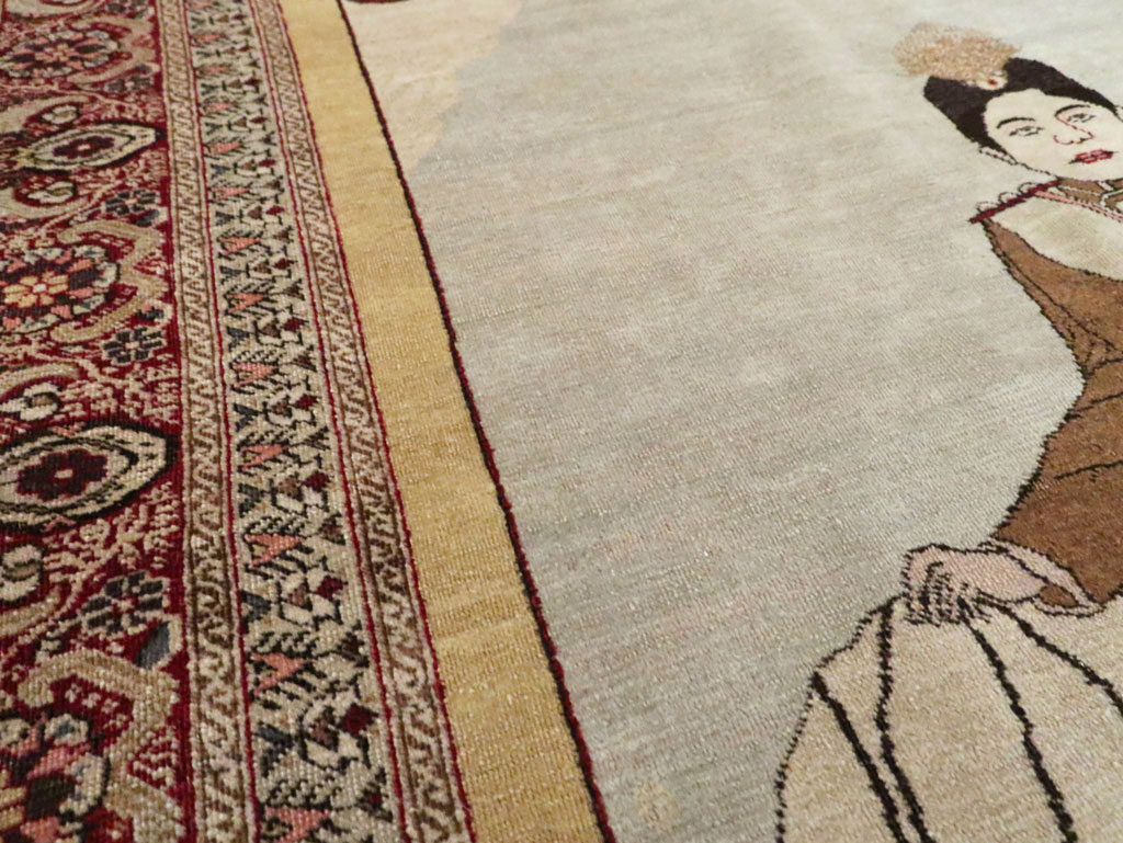 Antique Persian Tabriz Rug, No.28877 - Galerie Shabab