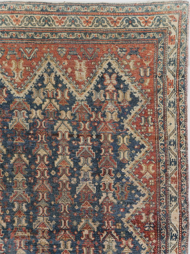 Antique Persian Malayer Wide Gallery Runner, No.28888 - Galerie Shabab
