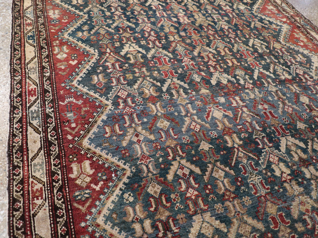 Antique Persian Malayer Wide Gallery Runner, No.28888 - Galerie Shabab