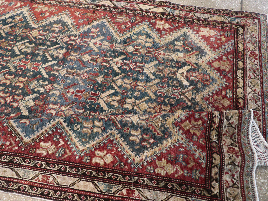 Antique Persian Malayer Wide Gallery Runner, No.28888 - Galerie Shabab