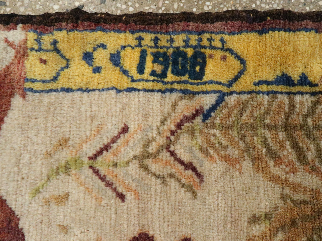 Antique Persian Gabbeh Pictorial Throw Rug, No.28890 - Galerie Shabab