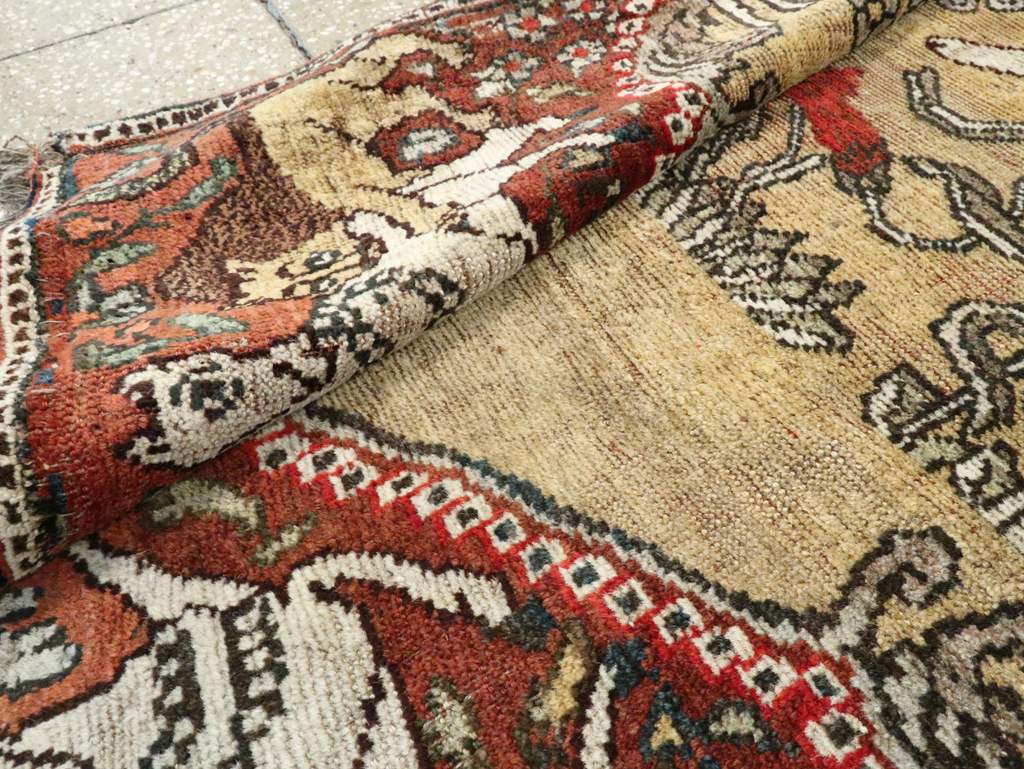 Antique Persian Kurd Pictorial Accent rug, No.28891 - Galerie Shabab