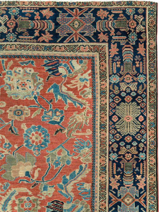 Antique Persian Mahal Room Size Carpet, No.28895 - Galerie Shabab
