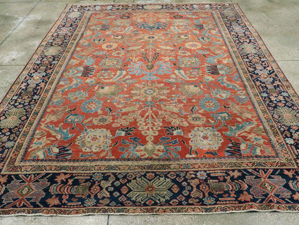 Antique Persian Mahal Room Size Carpet, No.28895 - Galerie Shabab