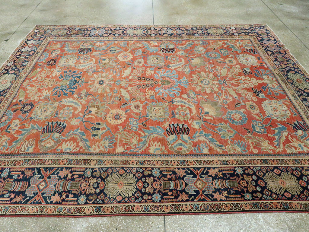 Antique Persian Mahal Room Size Carpet, No.28895 - Galerie Shabab