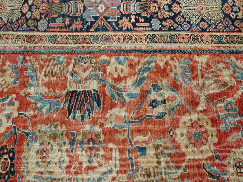 Antique Persian Mahal Room Size Carpet, No.28895 - Galerie Shabab