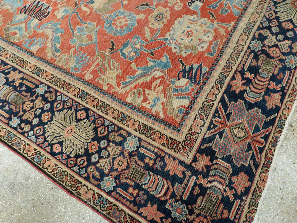 Antique Persian Mahal Room Size Carpet, No.28895 - Galerie Shabab
