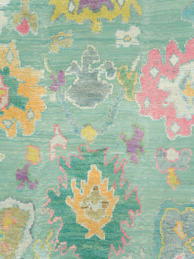 Contemporary Turkish Souf Oushak Large Room Size Carpet, No.28899 - Galerie Shabab