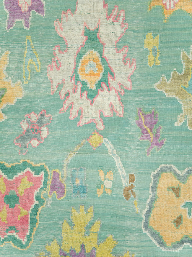 Contemporary Turkish Souf Oushak Large Room Size Carpet, No.28899 - Galerie Shabab