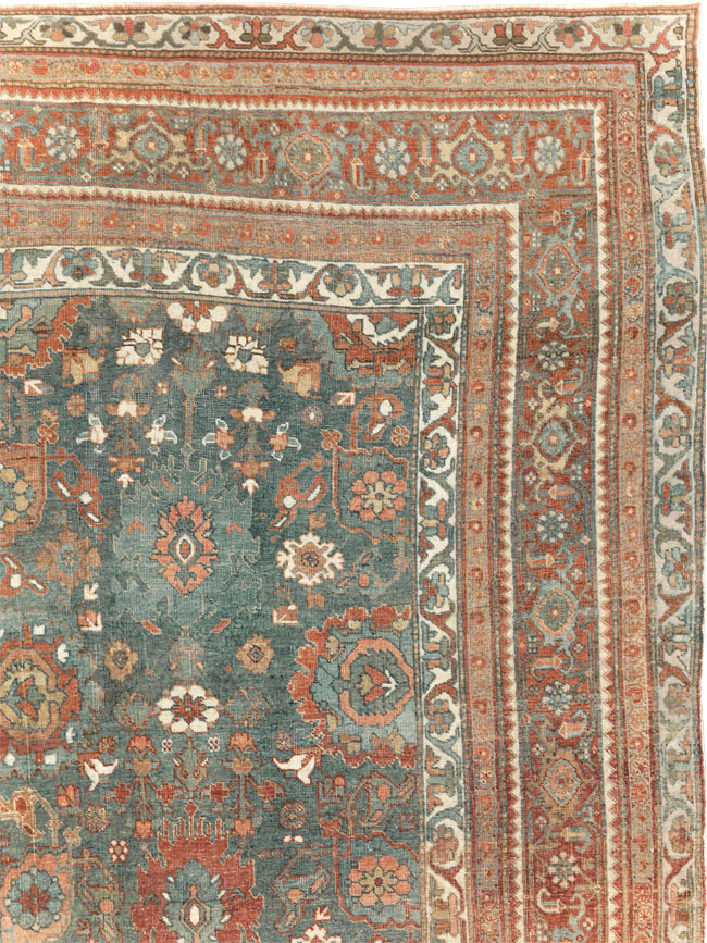 Antique Persian Bidjar Room Size Carpet, No.28900 - Galerie Shabab