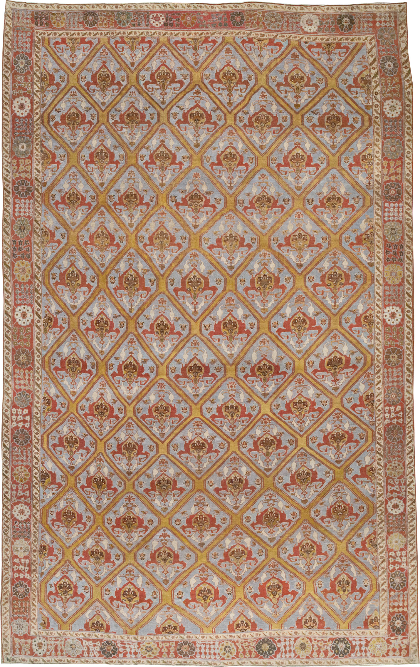 Antique Persian Bakhtiari Oversize Carpet, No.28902 - Galerie Shabab