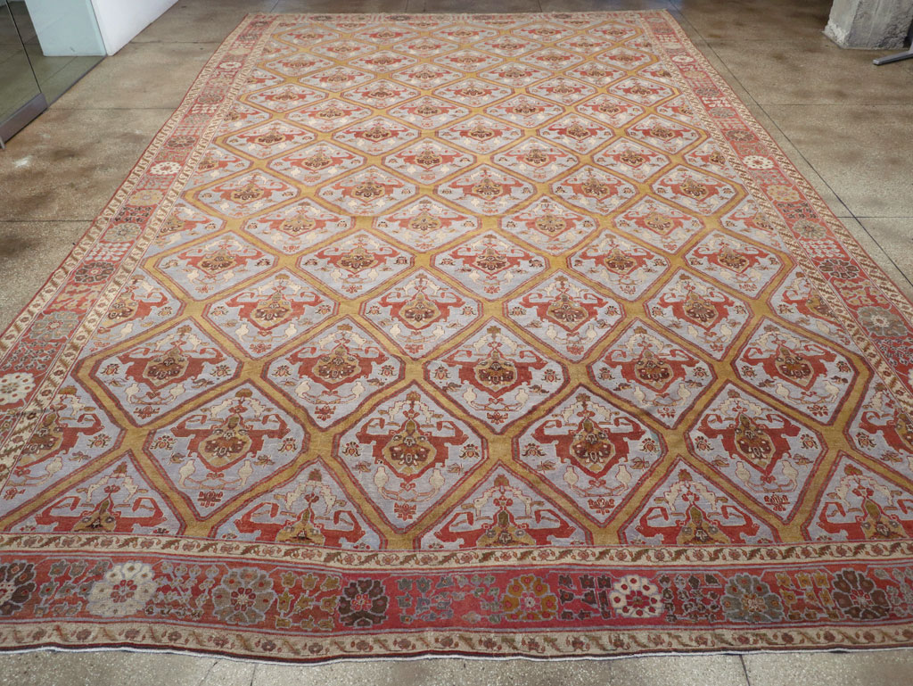 Antique Persian Bakhtiari Oversize Carpet, No.28902 - Galerie Shabab