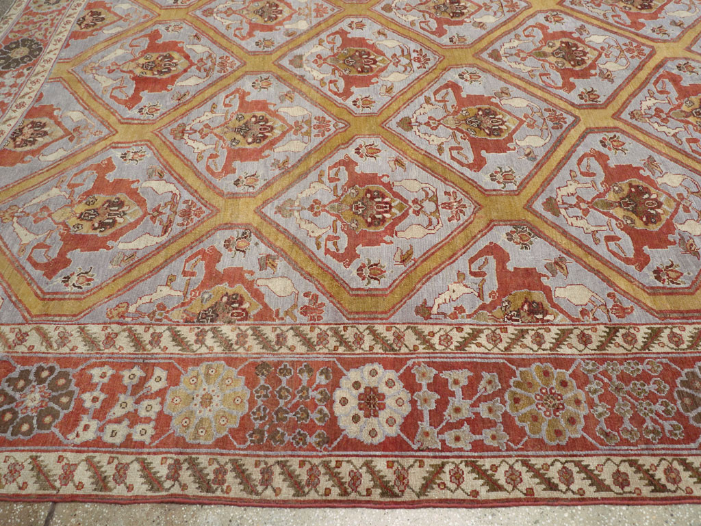 Antique Persian Bakhtiari Oversize Carpet, No.28902 - Galerie Shabab