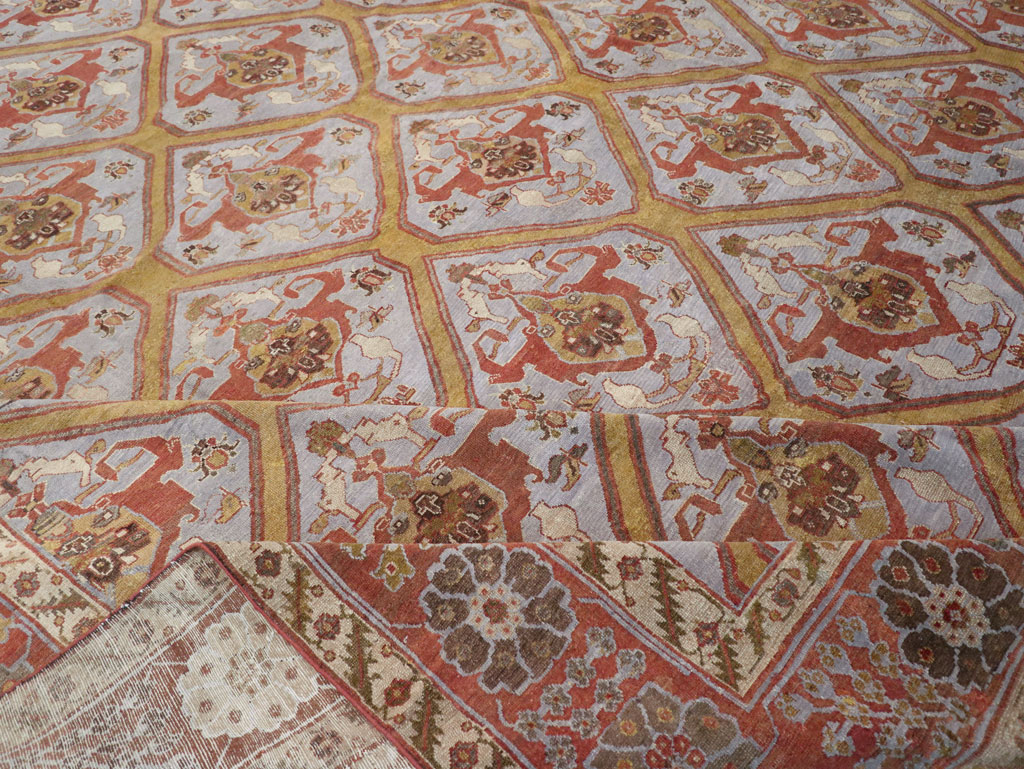 Antique Persian Bakhtiari Oversize Carpet, No.28902 - Galerie Shabab
