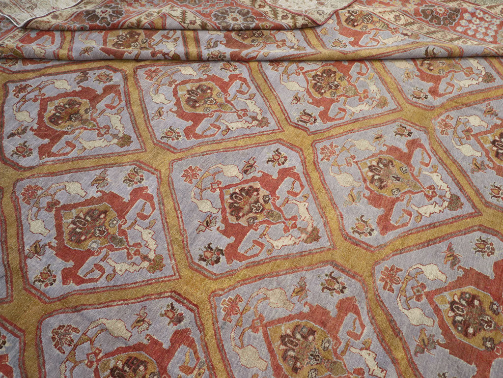 Antique Persian Bakhtiari Oversize Carpet, No.28902 - Galerie Shabab