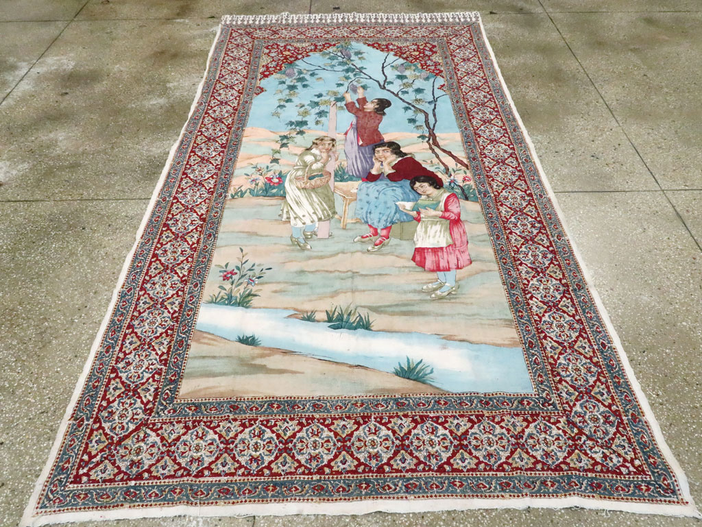 Vintage Persian Isfahan Ghalamkari Textile, No.28904 - Galerie Shabab