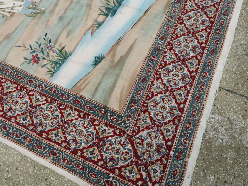 Vintage Persian Isfahan Ghalamkari Textile, No.28904 - Galerie Shabab