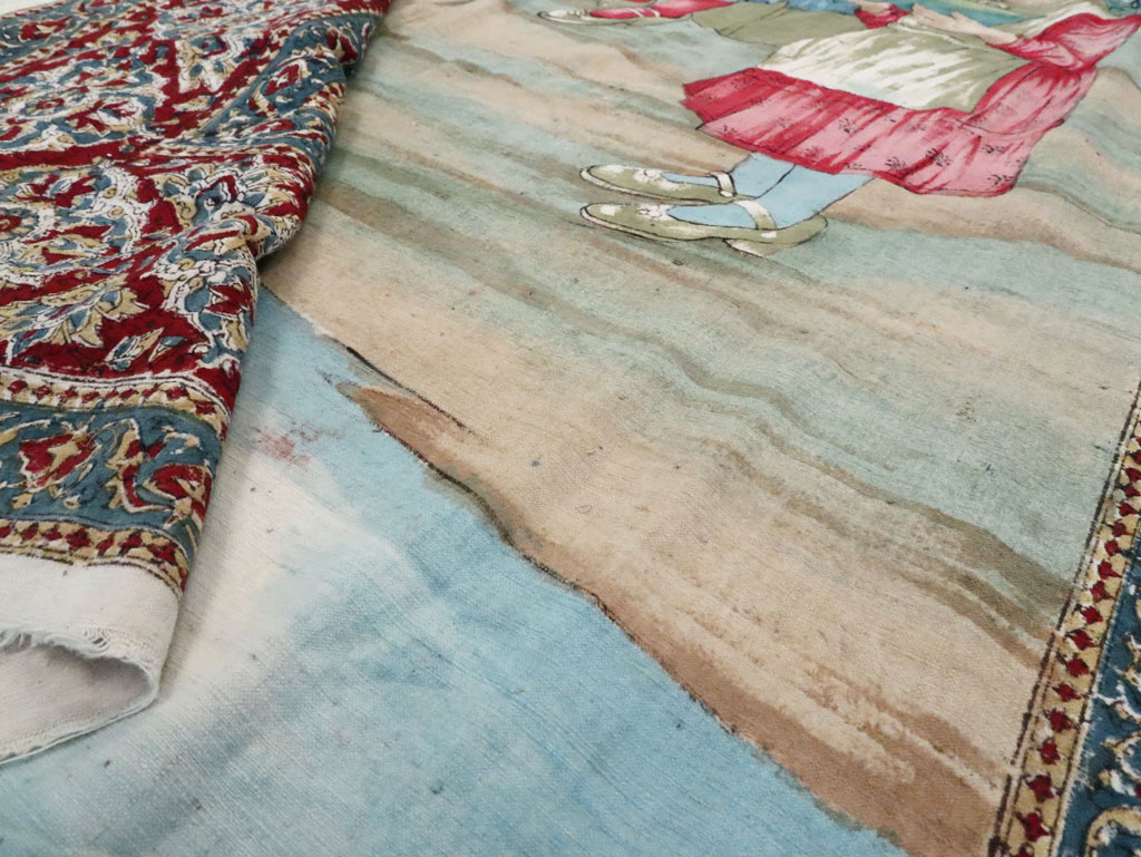 Vintage Persian Isfahan Ghalamkari Textile, No.28904 - Galerie Shabab
