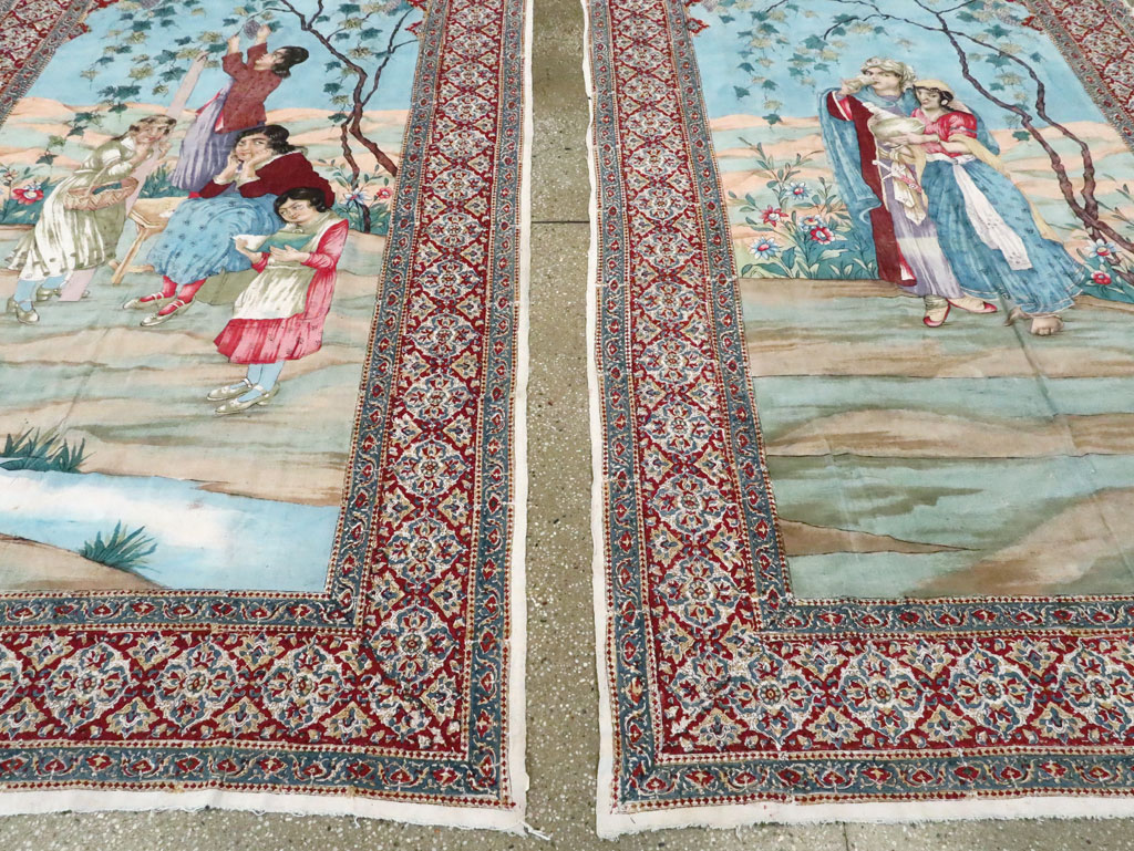 Vintage Persian Isfahan Ghalamkari Textile, No.28904 - Galerie Shabab
