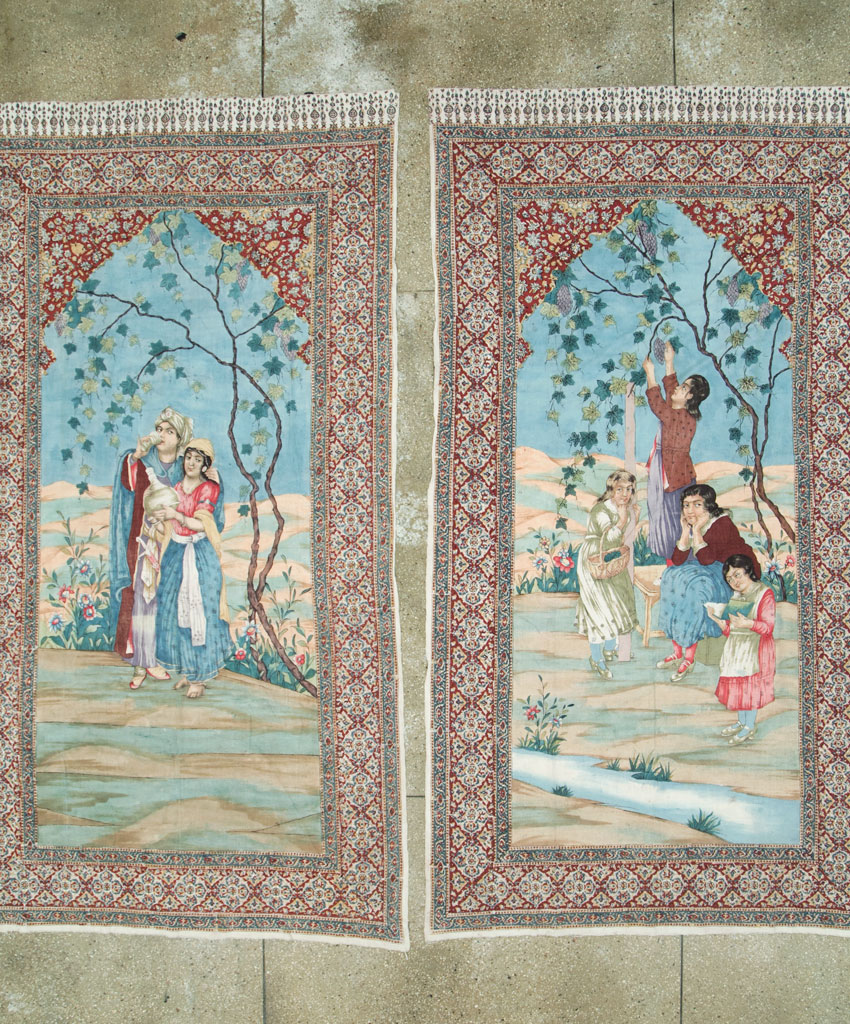 Vintage Persian Isfahan Ghalamkari Textile, No.28904 - Galerie Shabab