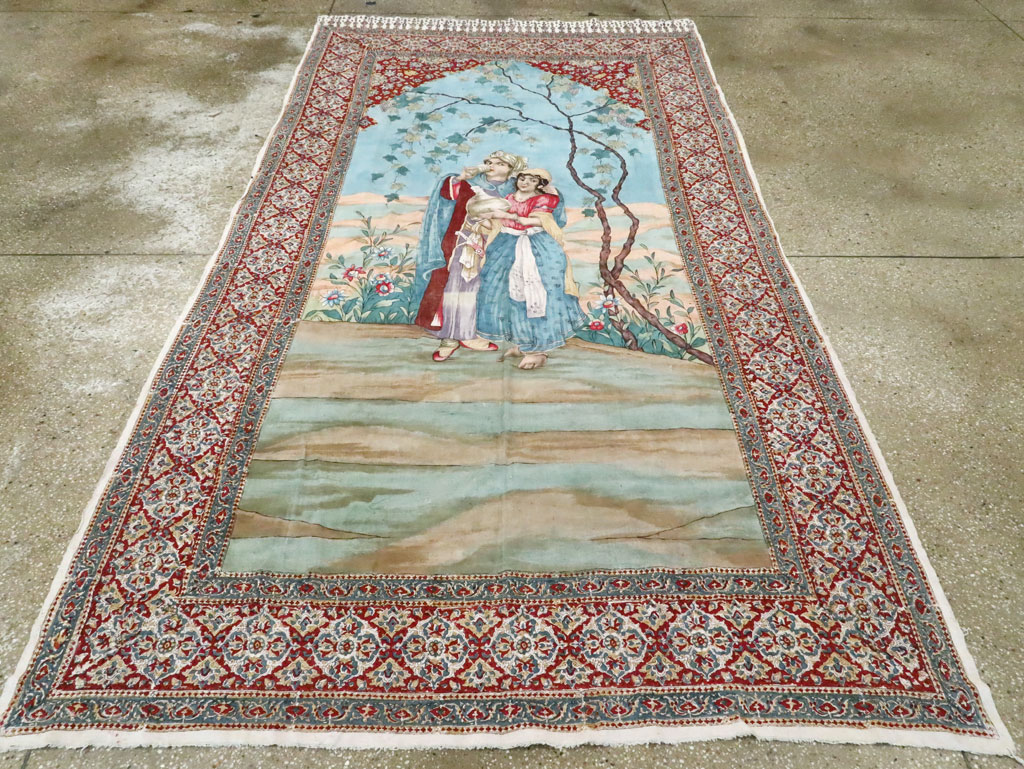 Vintage Persian Isfahan Ghalamkari Textile, No.28905 - Galerie Shabab